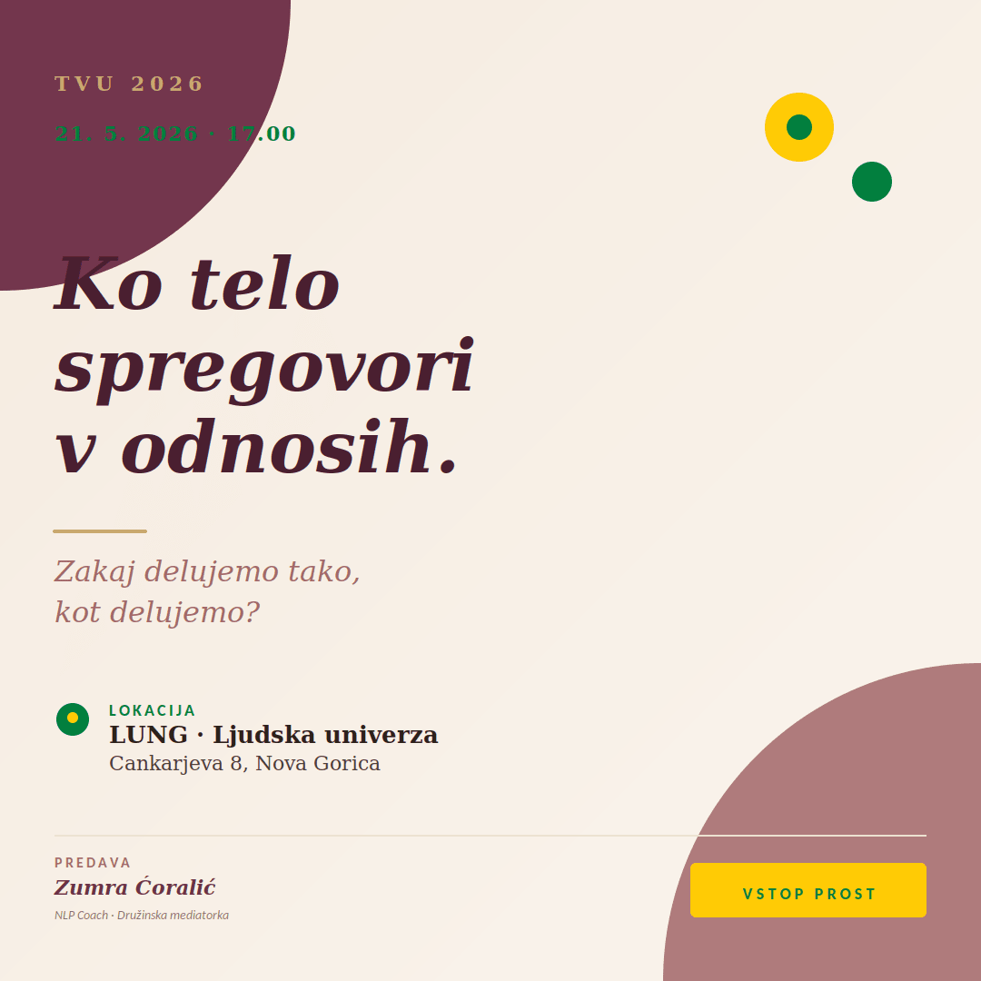 Predavanje Ko telo spregovori v odnosih